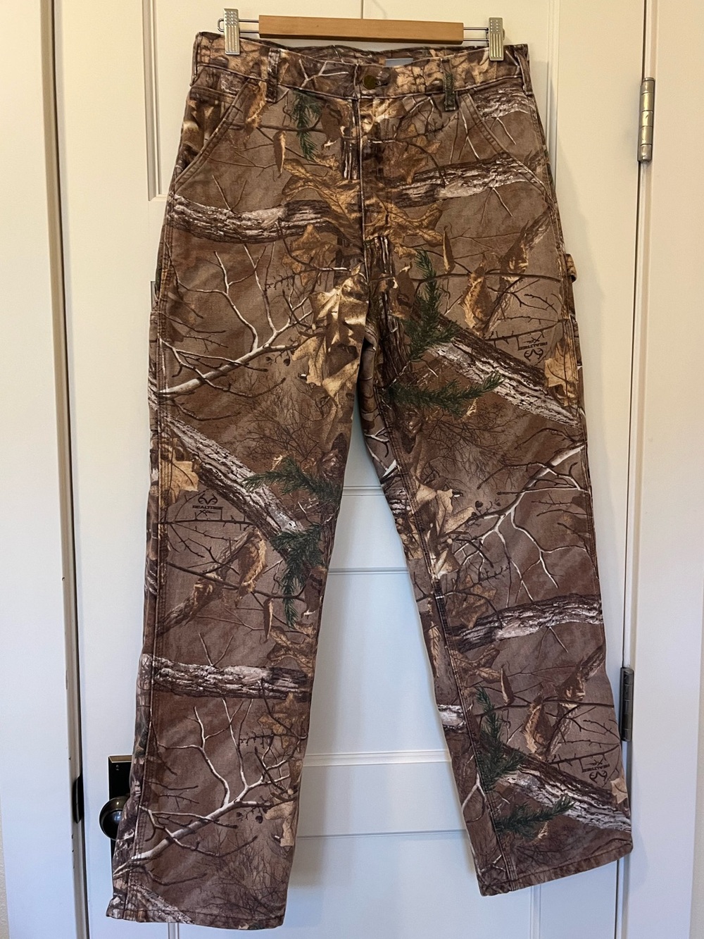 Carhartt Realtree Camo Carpenter Pants 32x30 Made in USA Hunting Workwear